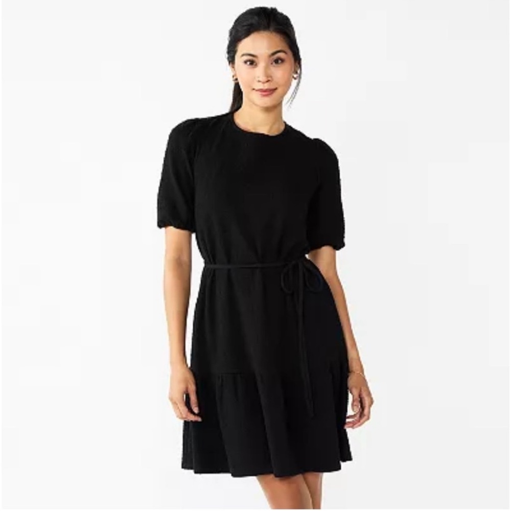 Draper James tiered hem cap sleeve dress